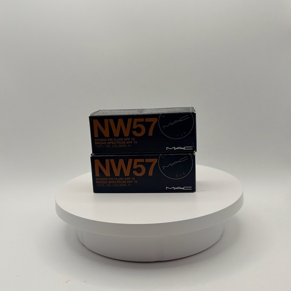 MAC Studio Fix Fluid SPF 15 Foundation NW57 NEW Authentic 2 pack
